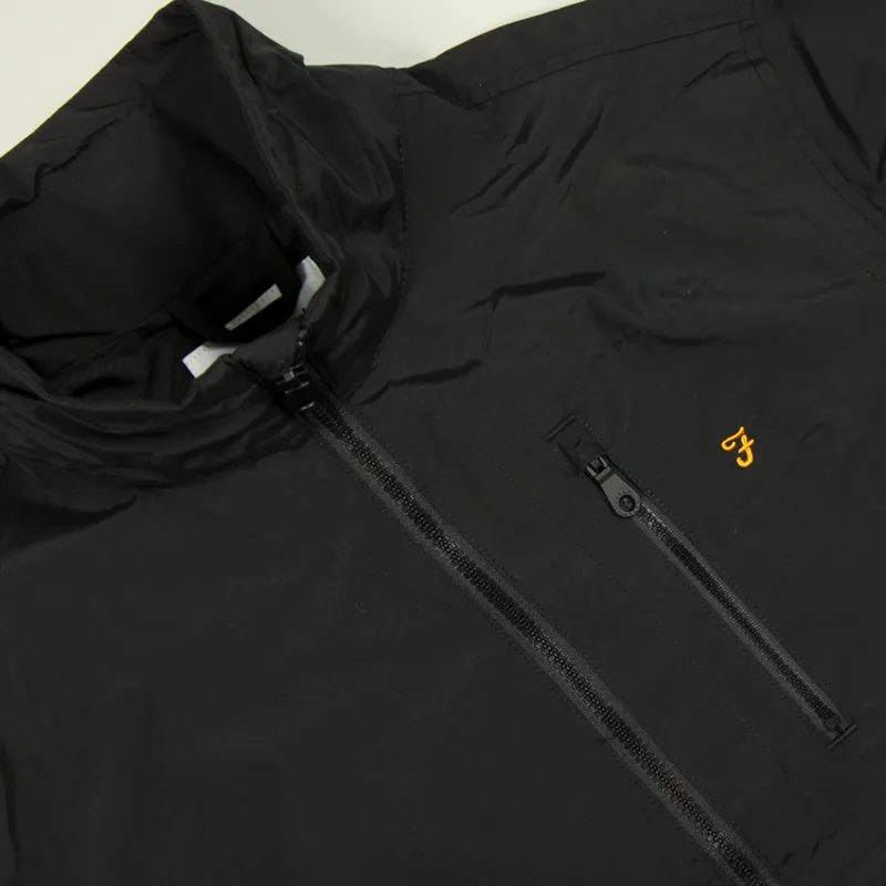 Farah Washington Zip Through Jacket - Black-1